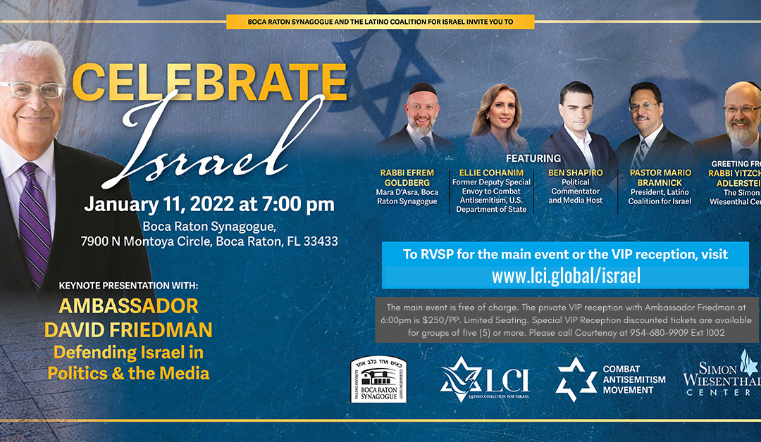 Celebrate Israel – January 11, 2022